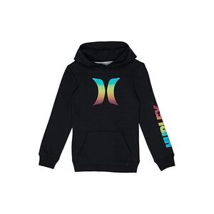 Hurley Boys Graphic Pullover Hoodie (Little Kids) Black 4 Little Kid